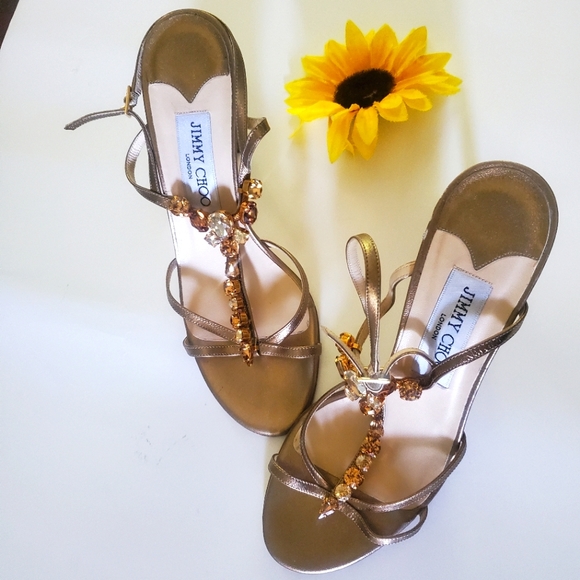 Jimmy Choo Shoes - JIMMY CHOO STONE SANDALS